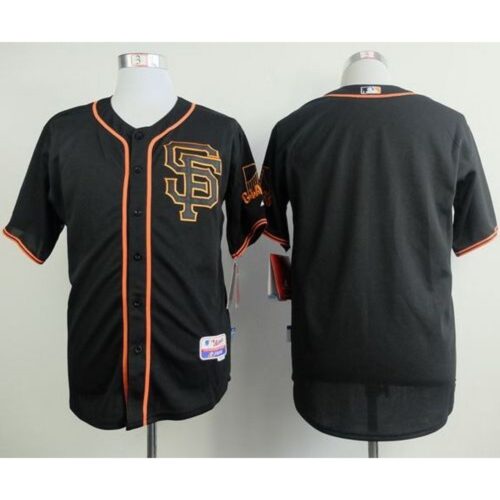 6863d34b8916f_1 Giants Blank Black Alternate Cool Base Stitched MLB Jersey