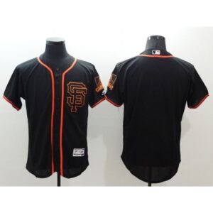 6863d357c5319_1 Giants Blank Black Flexbase Authentic Collection Alternate Stitched MLB Jersey