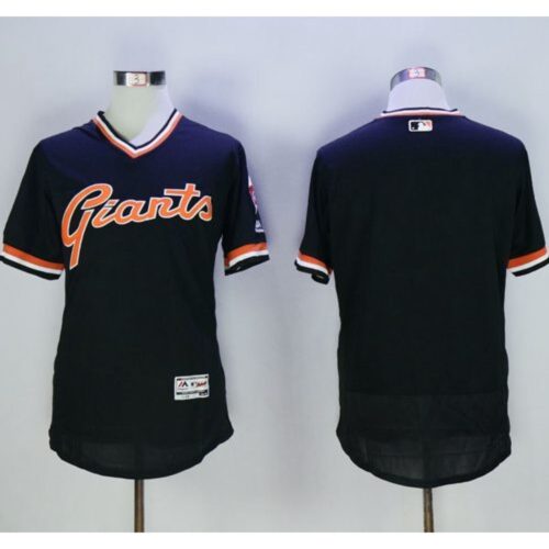 6863d3639e5e4_1 Giants Blank Black Flexbase Authentic Collection Cooperstown Stitched MLB jerseys