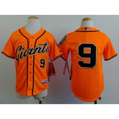 6863d3813b19f_1 Giants #9 Matt Williams Orange Alternate Stitched Youth MLB Jersey