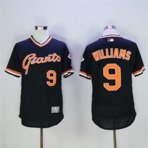 6863d3843ebdb_1 Men's San Franciscoc Giants #9 Matt Williams Black Throwback Flexbase Stitched MLB Jersey