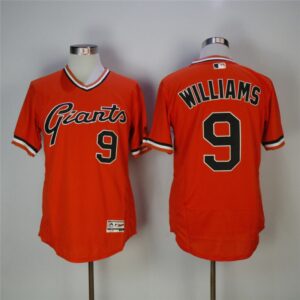 6863d39369ad5_1 Men's San Francisco Giants #9 Matt Williams Orange 1978 Turn Back The Clock Flexbase Stitched MLB Jersey