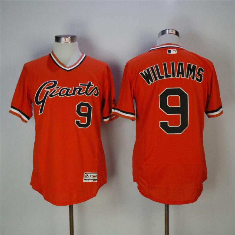 6863d39369ad5_1 Men's San Francisco Giants #9 Matt Williams Orange 1978 Turn Back The Clock Flexbase Stitched MLB Jersey