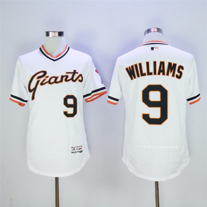 6863d39ae3276_1 Men's San Franciscoc Giants #9 Matt Williams White Cool Base Cooperstown Collection Player Stitched MLB Jersey