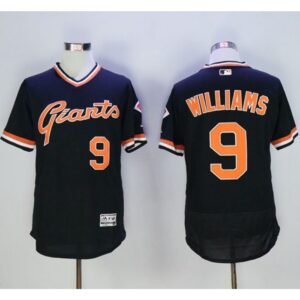 6863d3a5e244c_1 Giants #9 Matt Williams Black Flexbase Authentic Collection Cooperstown Stitched MLB Jersey