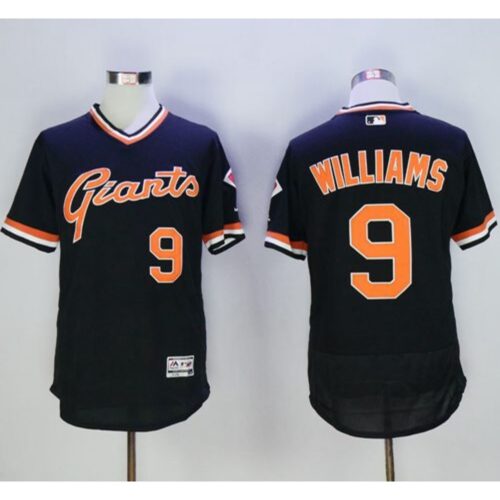 6863d3a5e244c_1 Giants #9 Matt Williams Black Flexbase Authentic Collection Cooperstown Stitched MLB Jersey