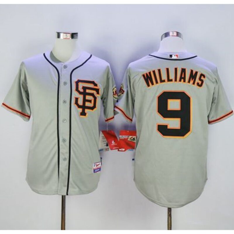 6863d3c72cf8d_1 Giants #9 Matt Williams Grey Cool Base Road 2 Stitched MLB Jersey