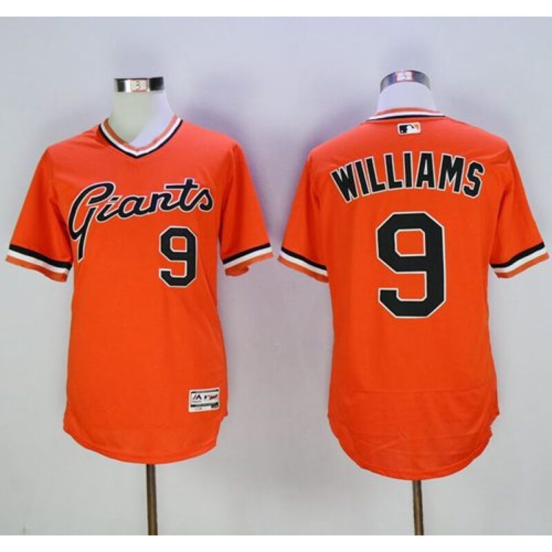 6863d3e18b842_1 Giants #9 Matt Williams Orange Flexbase Authentic Collection Cooperstown Stitched MLB jerseys