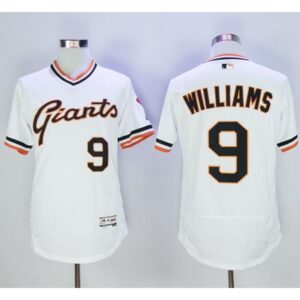 6863d3e53dcff_1 Giants #9 Matt Williams White Flexbase Authentic Collection Cooperstown Stitched MLB Jersey