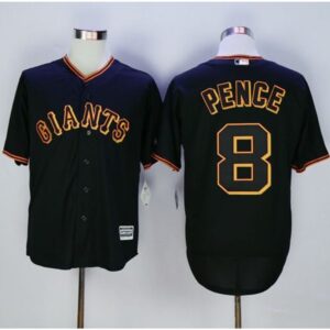 6863d435649c4_1 Giants #8 Hunter Pence Black New Cool Base Fashion Stitched MLB Jersey