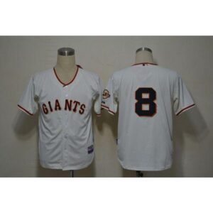 6863d4409e09d_1 Giants #8 Hunter Pence Cream Cool Base Stitched MLB Jersey
