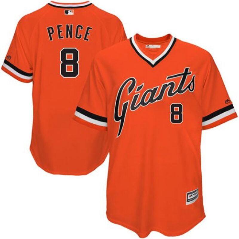 6863d491dd787_1 Giants #8 Hunter Pence Orange 1978 Turn Back The Clock Stitched MLB jerseys