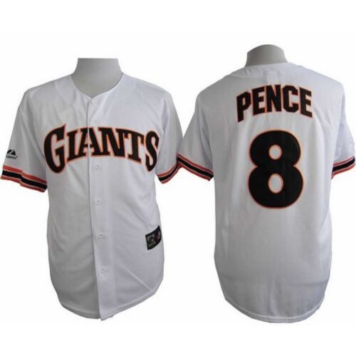 6863d4996f9c4_1 Giants #8 Hunter Pence White 1989 Turn Back The Clock Stitched MLB Jersey