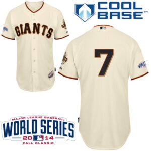 6863d4b6b70b8_1 Giants #7 Gregor Blanco Cream Home Cool Base W/2014 World Series Patch Stitched MLB Jersey
