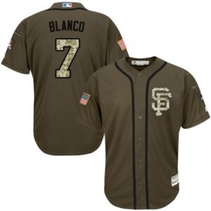 6863d4be102ff_1 Giants #7 Gregor Blanco Green Salute to Service Stitched MLB Jersey