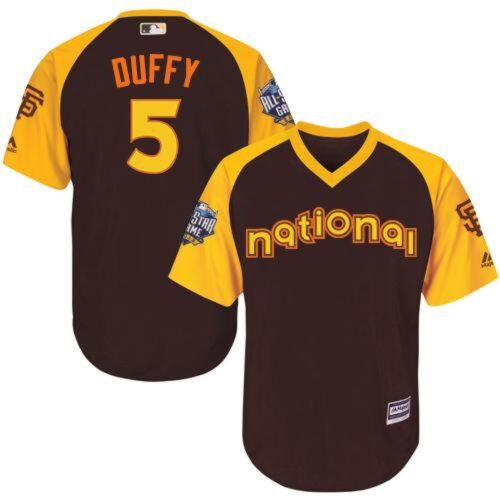 6863d508bf160_1 Giants #5 Matt Duffy Brown 2016 All-Star National League Stitched Youth MLB Jersey