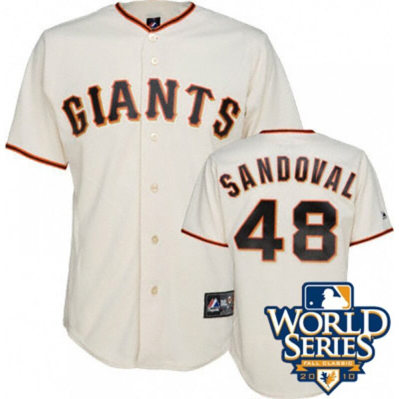 6863d518f39c4_1 Giants #48 Pablo Sandoval Cream Cool Base w/2010 World Series Patch Stitched MLB Jersey