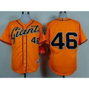 6863d55d44166_1 Giants #46 Santiago Casilla Orange Alternate Cool Base Stitched MLB Jersey