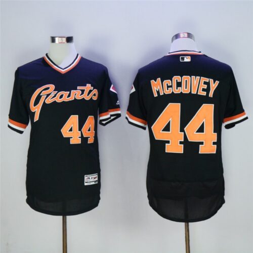 6863d576e2b5c_1 Men's San Francisco Giants #44 Willie McCovey Black Throwback Flexbase Stitched MLB Jersey