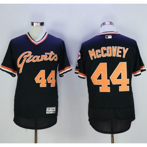 6863d581e0e43_1 Giants #44 Willie McCovey Black Flexbase Authentic Collection Cooperstown Stitched MLB Jersey