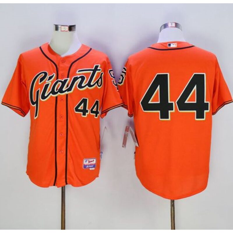 6863d59069a9b_1 Giants #44 Willie McCovey Orange Cool Base Stitched MLB Jersey