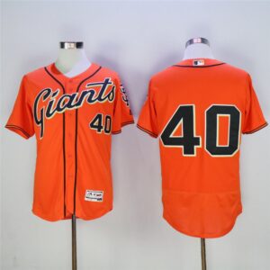 6863d5d060c25_1 Men's San Francisco Giants #40 Madison Bumgarner Orange Flexbase Stitched MLB Jersey