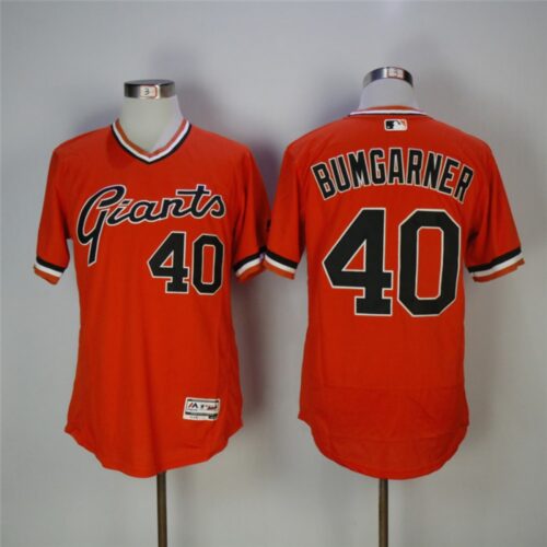 6863d5d44e2a2_1 Men's San Francisco Giants #40 Madison Bumgarner Orange Throwback Flexbase Stitched MLB Jersey