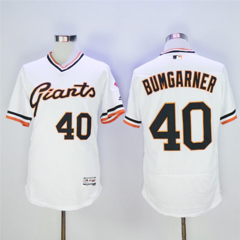 6863d5d807fe2_1 Men's San Francisco Giants #40 Madison Bumgarner White Throwback Flexbase Stitched MLB Jersey