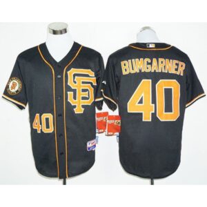 6863d5db9a938_1 Giants #40 Madison Bumgarner Black 2016 Cool Base Stitched MLB Jersey