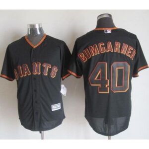 6863d5e644660_1 Giants #40 Madison Bumgarner Black New Cool Base Stitched MLB Jersey