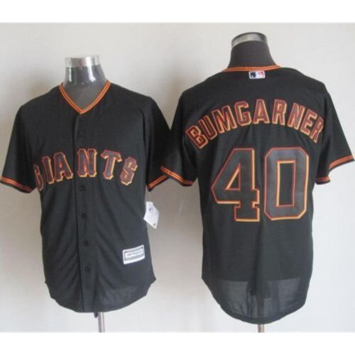 6863d5e644660_1 Giants #40 Madison Bumgarner Black New Cool Base Stitched MLB Jersey