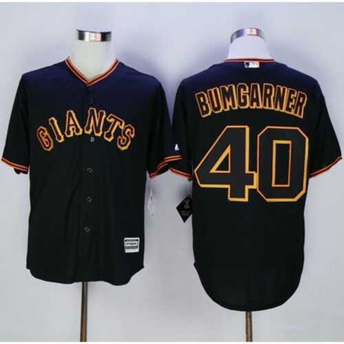 6863d5f0ca3a9_1 Giants #40 Madison Bumgarner Black New Cool Base Fashion Stitched MLB Jersey