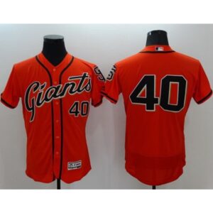 6863d6442f63c_1 Giants #40 Madison Bumgarner Orange Flexbase Authentic Collection Stitched MLB Jersey