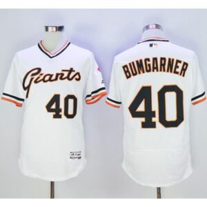 6863d65394111_1 Giants #40 Madison Bumgarner White Flexbase Authentic Collection Cooperstown Stitched MLB Jersey
