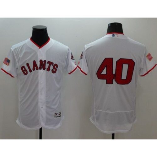 6863d65ae70eb_1 Giants #40 Madison Bumgarner White Fashion Stars & Stripes Flexbase Authentic Stitched MLB jerseys