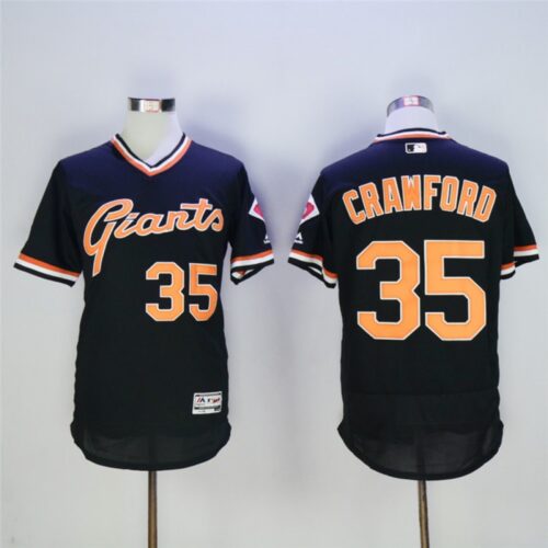 6863d69aa3d09_1 Men's San Francisco Giants #35 Brandon Crawford Black Cool Base Cooperstown Collection Player Stitched MLB Jersey