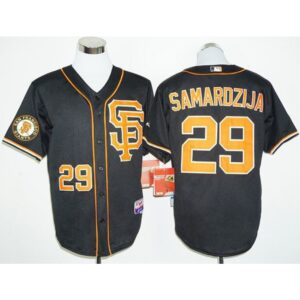 6863d6ff16d71_1 Giants #29 Jeff Samardzija Black 2016 Cool Base Stitched MLB Jersey