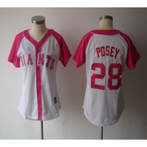 6863d74b5ac21_1 Giants #28 Buster Posey White/Pink Women's Splash Fashion Stitched MLB Jersey