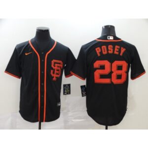 6863d75122979_1 Men's San Francisco Giants #28 Buster Posey Black Cool Base Stitched MLB Jersey