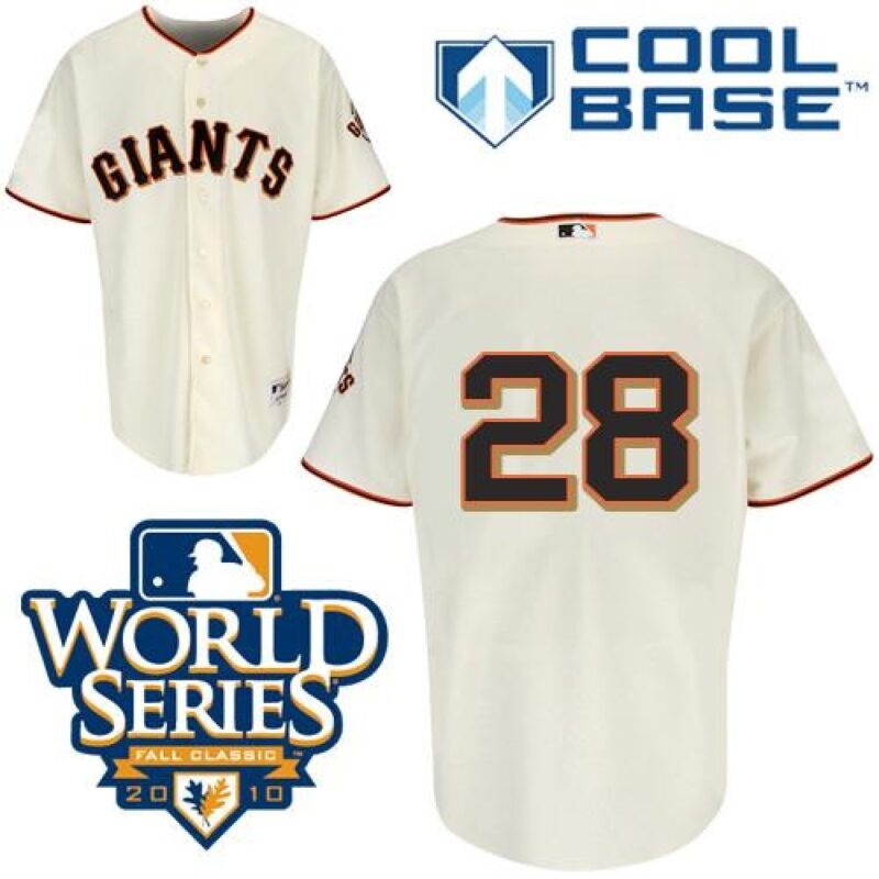 6863d7d8dd890_1 Giants #28 Buster Posey Cream Cool Base w/2010 World Series Patch Stitched MLB Jersey