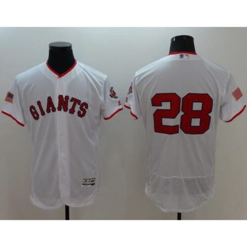 6863d8322e421_1 Giants #28 Buster Posey White Fashion Stars & Stripes Flexbase Authentic Stitched MLB jerseys