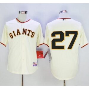 6863d83622aae_1 Giants #27 Juan Marichal Cream Cool Base Stitched MLB Jersey