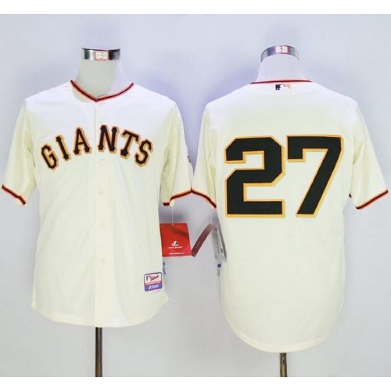 6863d83622aae_1 Giants #27 Juan Marichal Cream Cool Base Stitched MLB Jersey