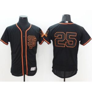 6863d85d7db29_1 Giants #25 Barry Bonds Black Flexbase Authentic Collection Alternate Stitched MLB Jersey