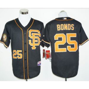 6863d8612f8f8_1 Giants #25 Barry Bonds Black 2016 Cool Base Stitched MLB Jersey