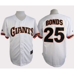 6863d8a47f7bb_1 Giants #25 Barry Bonds White 1989 Turn Back The Clock Stitched MLB Jersey