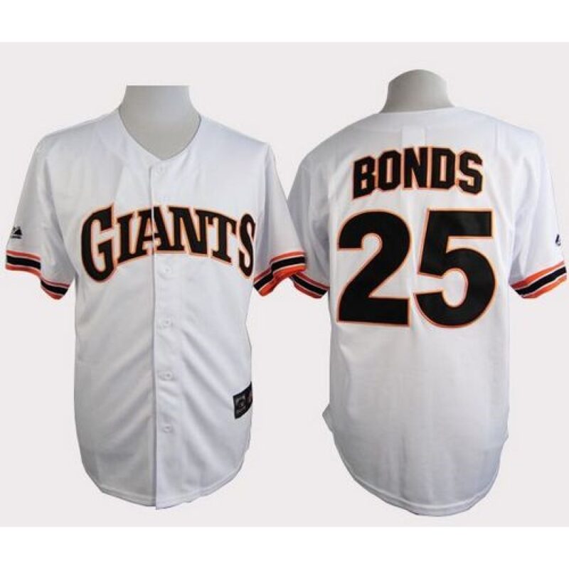 6863d8a47f7bb_1 Giants #25 Barry Bonds White 1989 Turn Back The Clock Stitched MLB Jersey