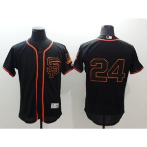 6863d8deb6645_1 Giants #24 Willie Mays Black Flexbase Authentic Collection Alternate Stitched MLB Jersey