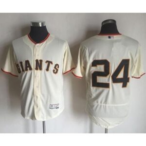 6863d8f170d58_1 Giants #24 Willie Mays Cream Flexbase Authentic Collection Stitched MLB Jersey