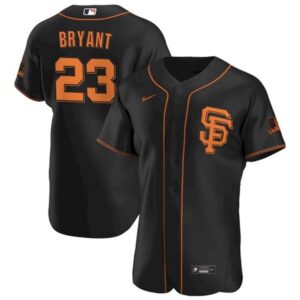 6863d92166c47_1 Men's San Francisco Giants #23 Kris Bryant Black Flex Base Stitched Jersey